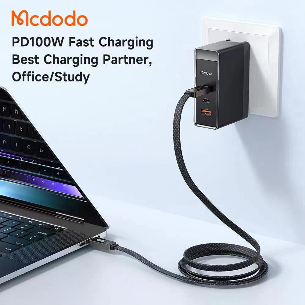 Mcdodo 447 Rhythm Type C to Type C 100W E-mark PD Fast Charging Speed Cable LED Display Charger Cable Mcdodo 447 Rhythm Type C to Type C 100W E-mark PD Fast Charging Speed Cable LED Display Charger Cable
